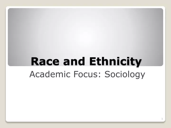 race and ethnicity