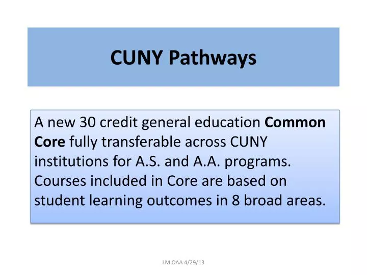cuny pathways