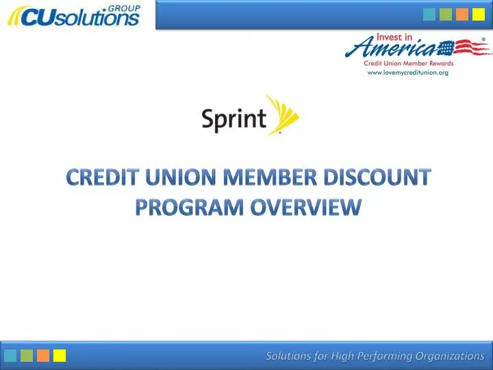 credit union member discount program overview