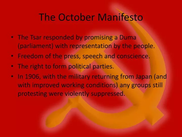 the october manifesto