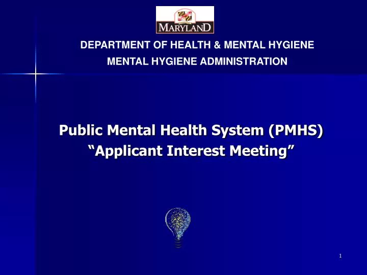 public mental health system pmhs applicant interest meeting