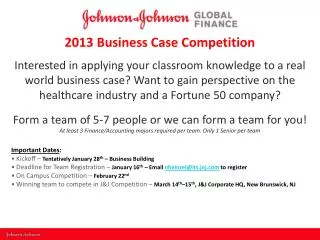 2013 Business Case Competition