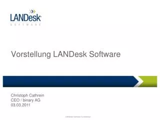 vorstellung landesk software