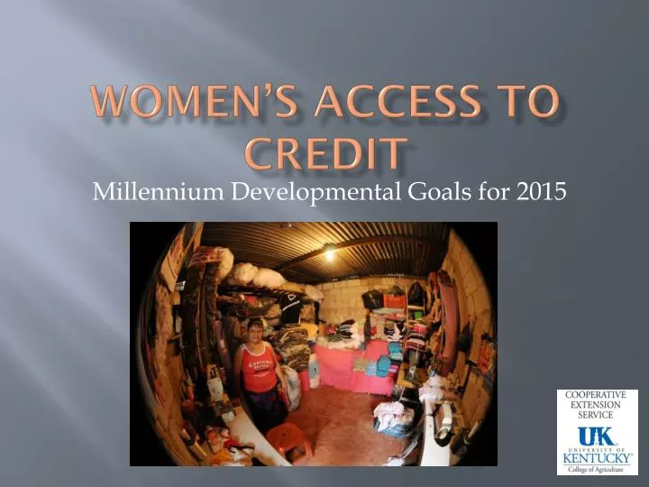 women s access to credit