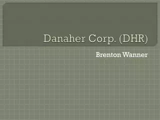 Danaher Corp. (DHR)