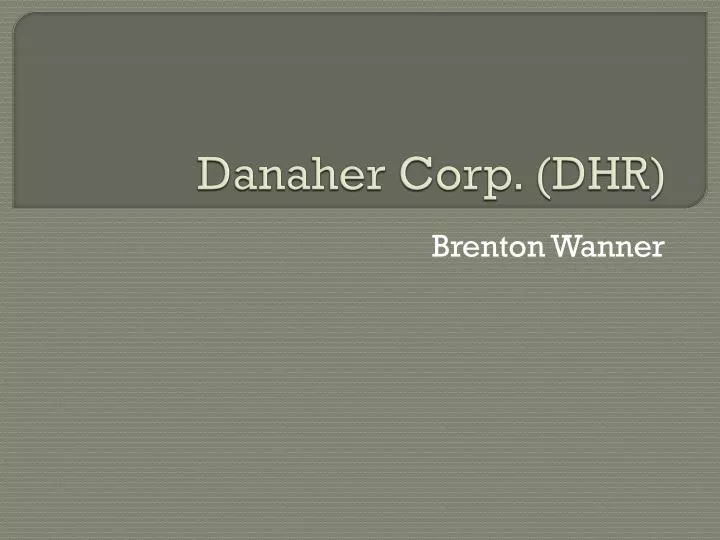 danaher corp dhr