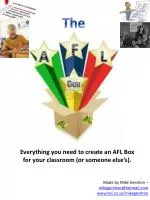 Create an Effective AFL Box for Your Classroom with Comprehensive Resources - slide 1