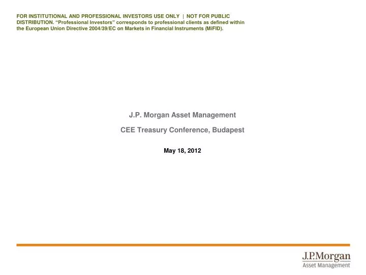 j p morgan asset management cee treasury conference budapest