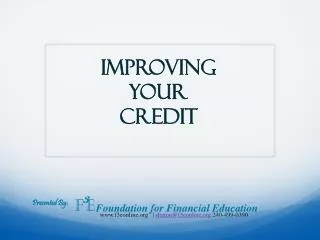 Improving your credit