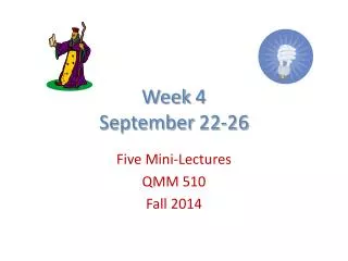 Week 4 September 22-26