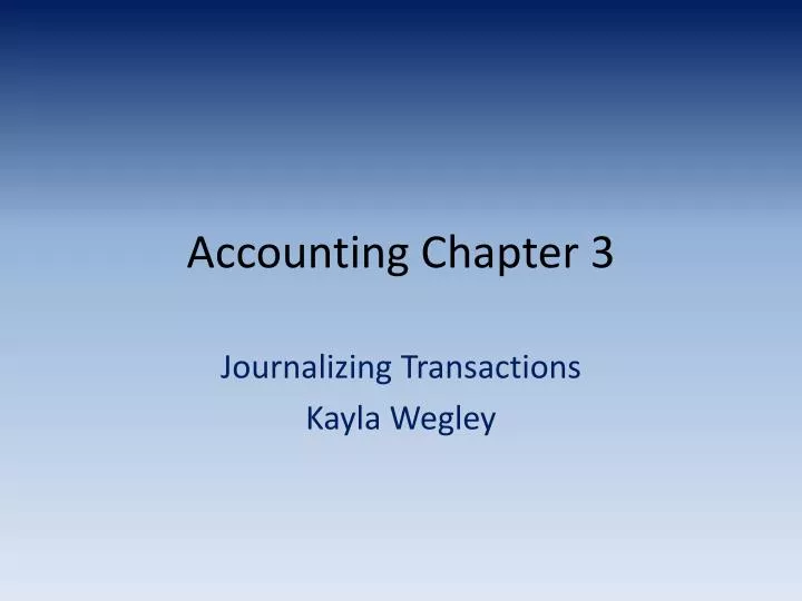 accounting chapter 3