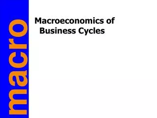 Macroeconomics of Business Cycles