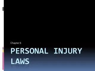 Personal Injury Laws