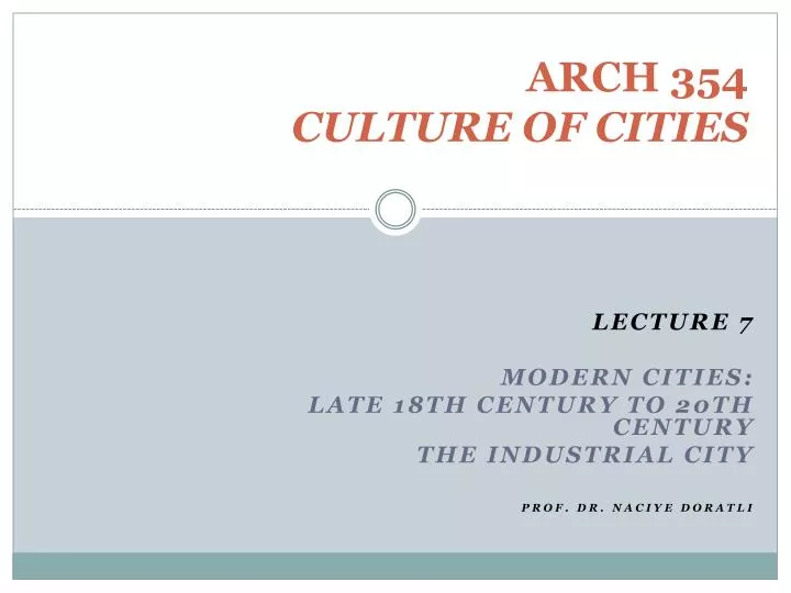 arch 354 culture of cities