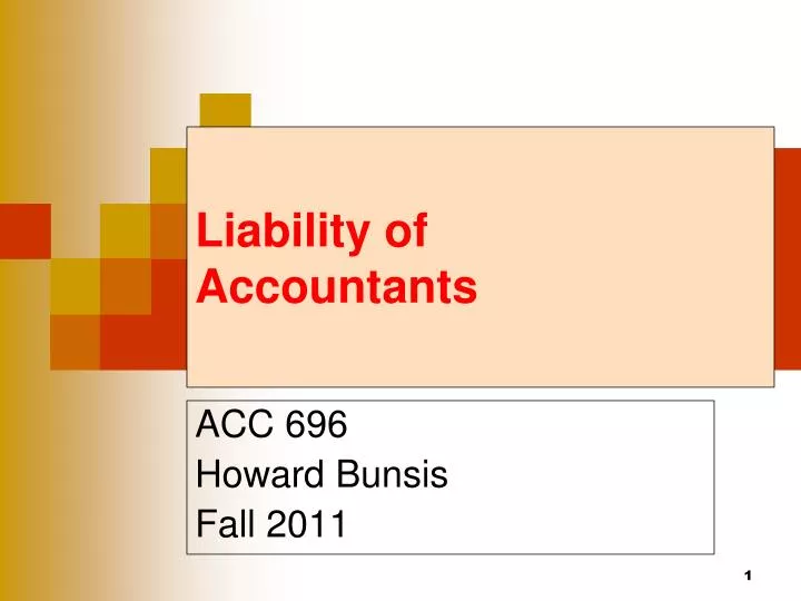 liability of accountants