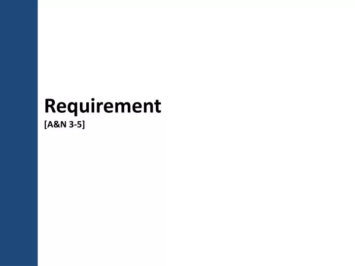 requirement a n 3 5