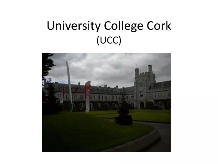 university college cork ucc