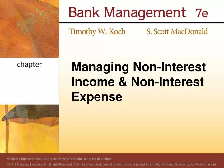 managing non interest income non interest expense