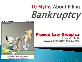 10 Myths About Filing Bankruptcy