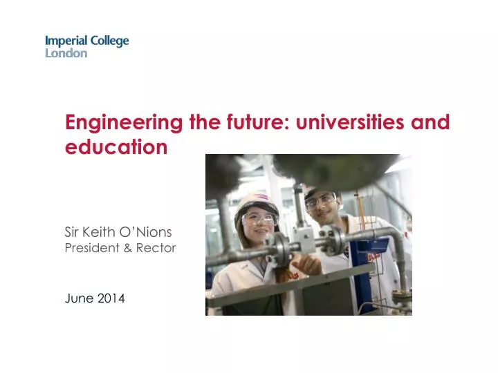 engineering the future universities and education