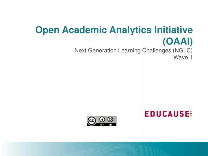 open academic analytics initiative oaai