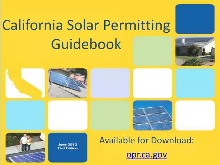 california solar permitting guidebook