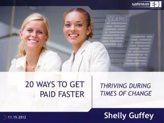 20 WAYS TO GET PAID FASTER