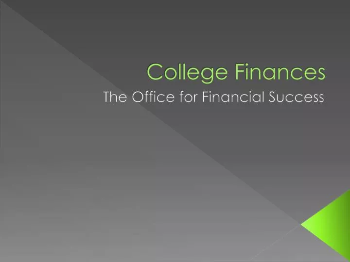 college finances