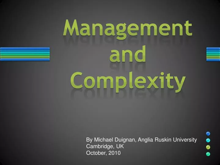management and complexity