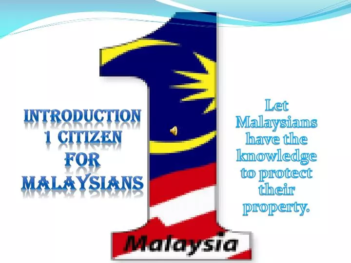 introduction 1 citizen for malaysians