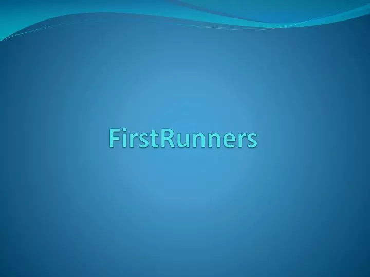 firstrunners