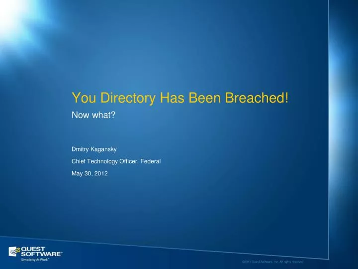 you directory has been breached