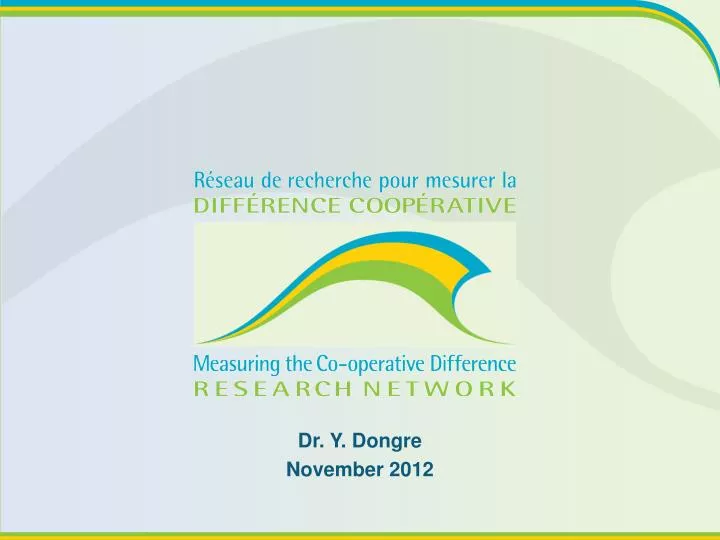dr y dongre november 2012