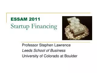 ESSAM 2011 Startup Financing