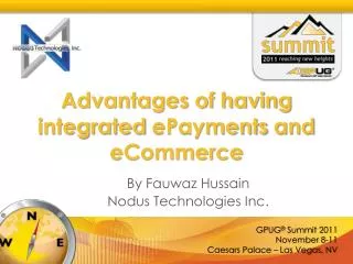 Advantages of having integrated ePayments and eCommerce