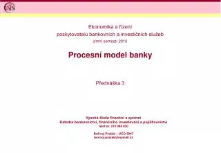 procesn model banky