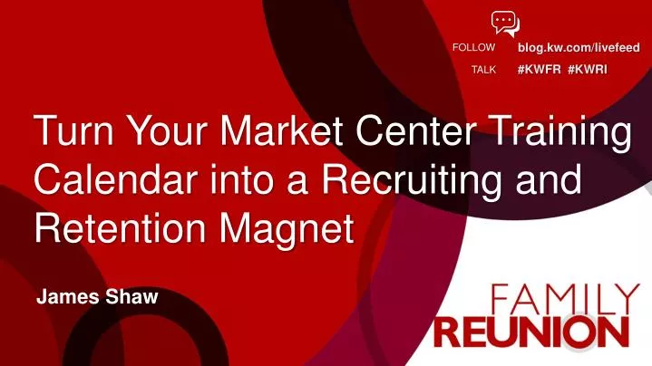 turn your market center training calendar into a recruiting and retention magnet
