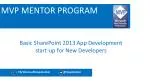 MVP MENTOR PROGRAM - slide 1