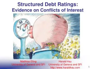 Structured Debt Ratings: Evidence on Conflicts of Interest