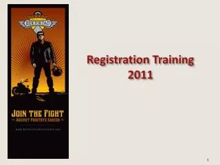 Registration Training 2011