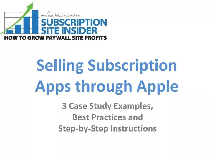 selling subscription apps through apple