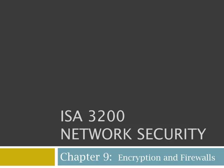 isa 3200 network security