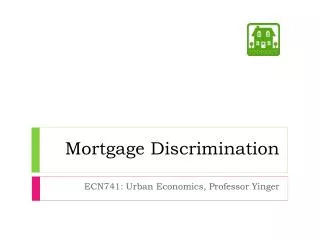 Mortgage Discrimination