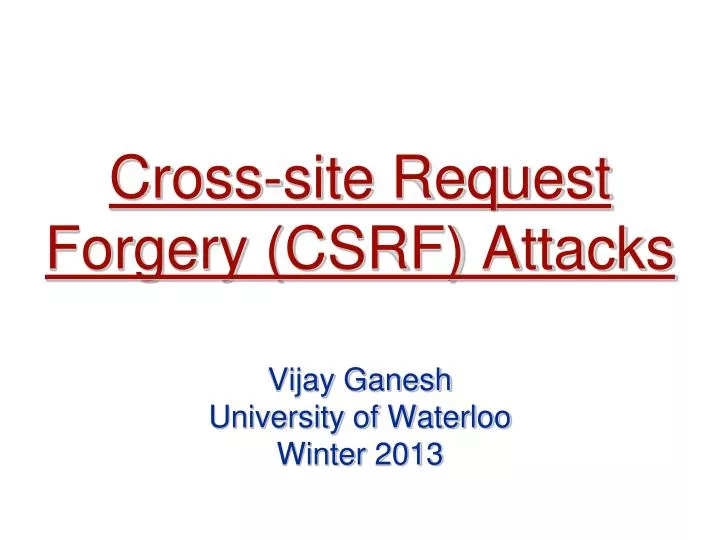 cross site request forgery csrf attacks