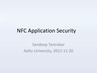 NFC Application Security