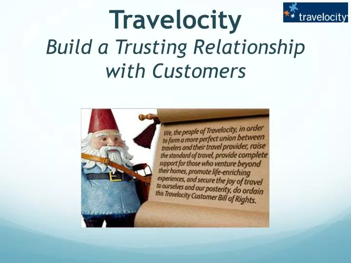 travelocity build a trusting relationship with customers