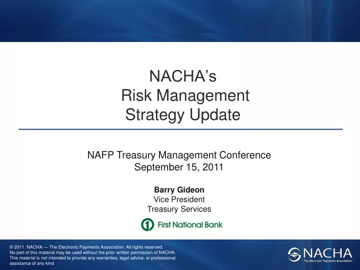 nacha s risk management strategy update