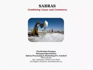 SABRAS Combining Cause and Commerce