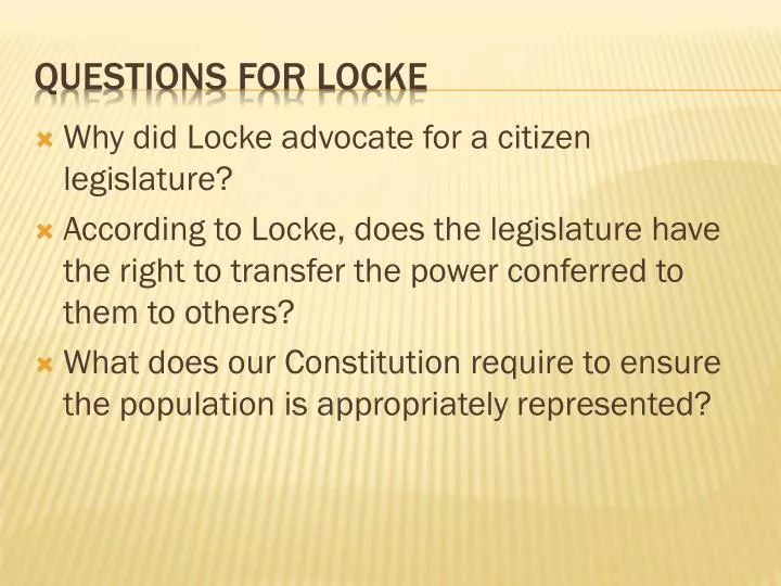 questions for locke