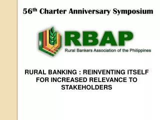 56 th Charter Anniversary Symposium